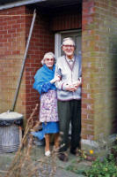 Mr and Mrs Phillippo at Almshouses, Castle Hill Road, New Buckenham