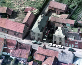 Aerial view of Rosemary Lane and King Street junction