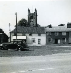 View of Market Place, unkerbed and allowing parking